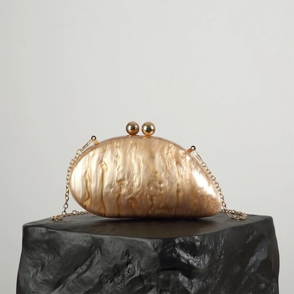 Stylish Acrylic Clutch Handbag - Versatile Crossbody for Prom and Formal Events - Picture 3 of 6